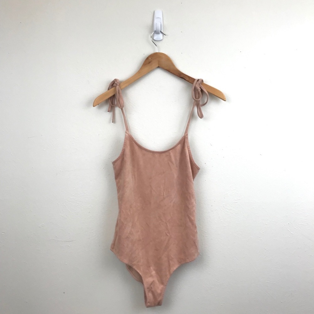 ME TO WE Velvet Pink Bodysuit